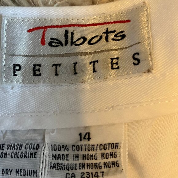 EUC Talbots Flat Front Trousers Size:  14P - Picture 6 of 6